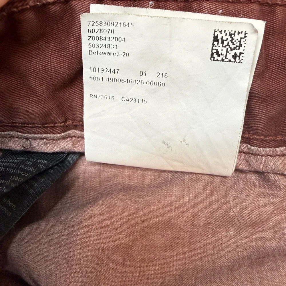 Hugo Boss Delaware Jeans Mens 40x34 Slim Fit Rust Orange Stretch Denim